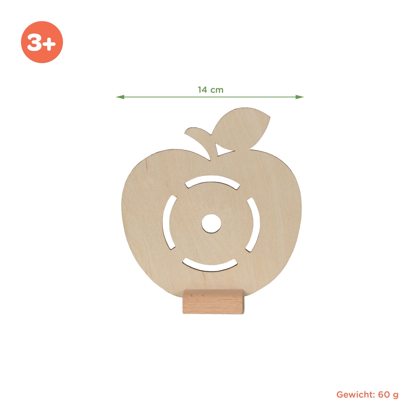 Pfeil und Bogen Kinder Holz - ab 4 Jahren mit 5 Pfeilen, Köcher und 3 Figuren